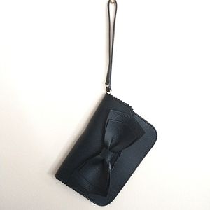 Black Kate Spade Wristlet with Bow